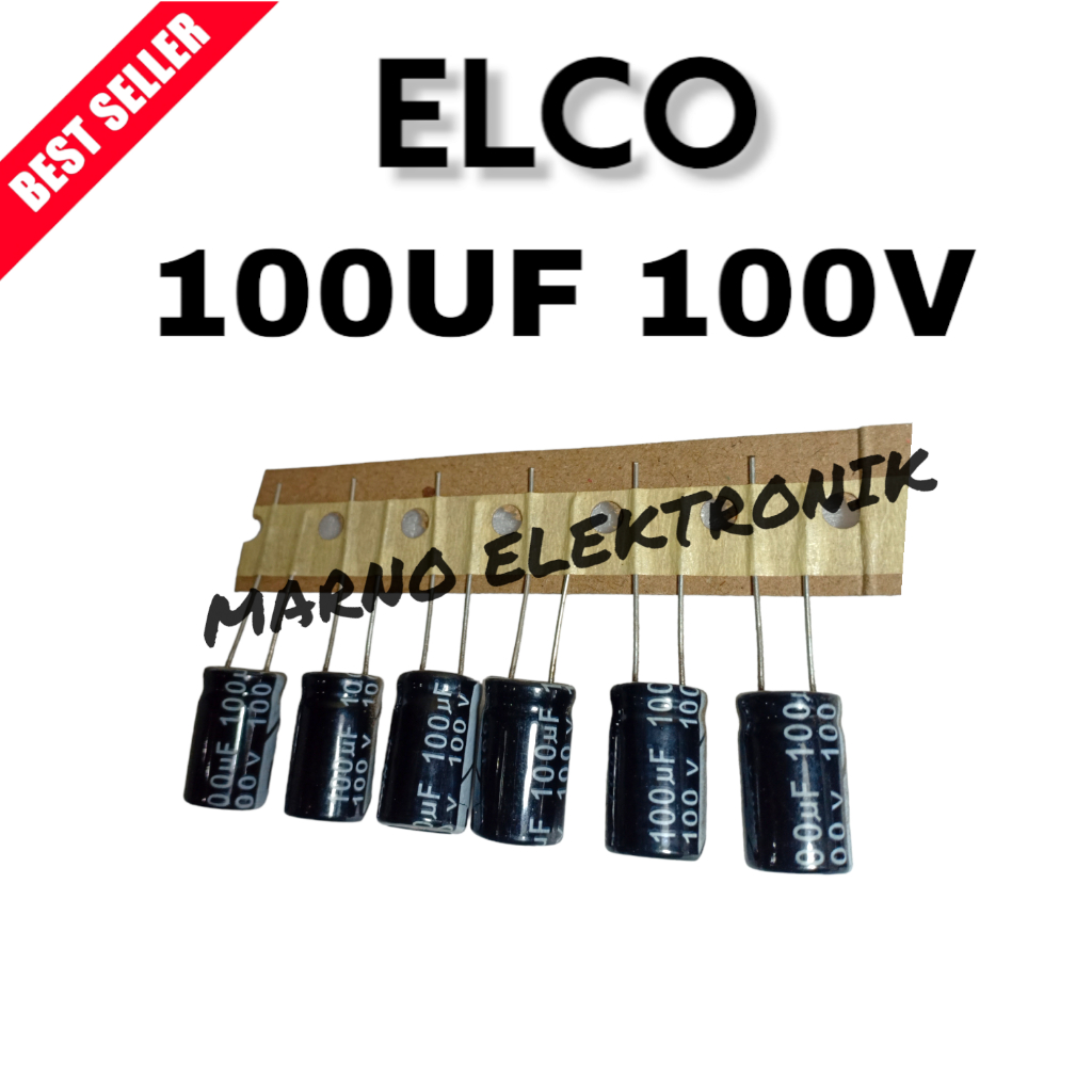 ELCO 100 UF 100V 100 UF 100 V ORIGINAL