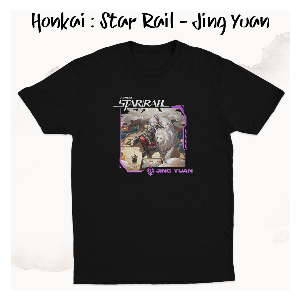 Jing Yuan Game เสื้อยืดรางดาว Honkai K0251