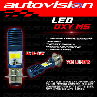 Apex 3R OXY AUTOVISION ไฟหน้า LED อัพเกรด MATIC และเป็ด H6 สําหรับรถจักรยานยนต์