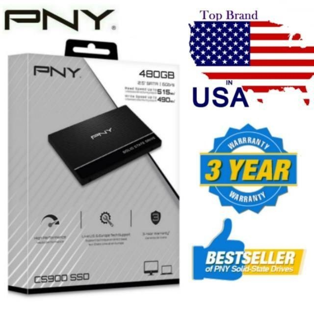 SSD PNY CS900 480GB - SATA 3 2.5"