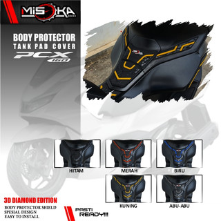 Misoka Tank Pad Cover PCX 160/Aksesoris Motor Honda/Rubbe Karet keren murah
