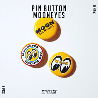 Pin BUTTON MOONEYES A [3 ชิ้น] 25 มม.