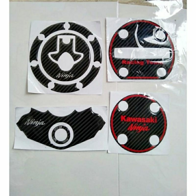 ใหม่ สติ๊กเกอร์ NINJA RR / RESIN EMBLEM คาร์บอนนูน BLOCK / SGITIGA NINJA R 150 / NINJA SS / OLD / KA