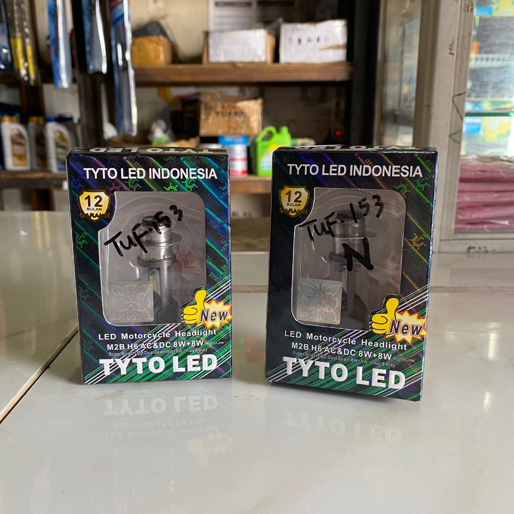 TITO LED MOTORCYCLE HEADLIGHT M2B H6 AC & DC 8W + 8W