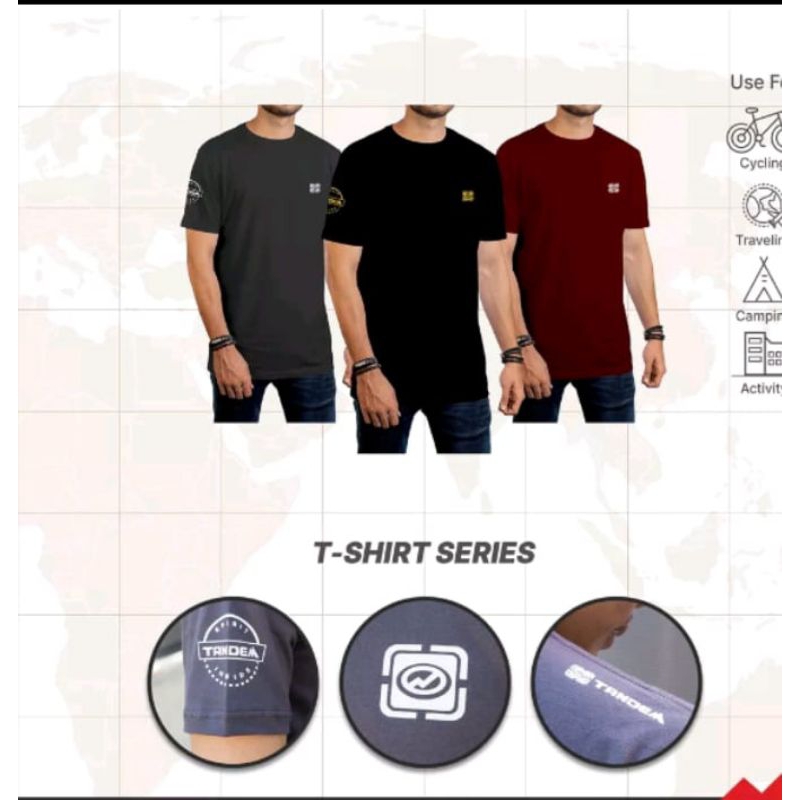 เสื้อยืดแขนสั้นผู้ชายมีโลโก้ Tandem K341 Tandem Original