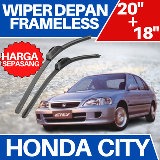 [คู่] ชุดที่ปัดน้ําฝน ด้านหน้า ซ้าย และขวา ไร้กรอบ สําหรับ HONDA CITY SX8 Type Z