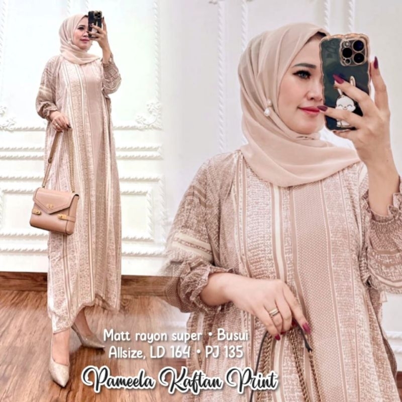 Bilion KAFTAN ชุดเดรสยาว ผ้าฝ้าย ผสมผ้าเรยอน มีซิปด้านหน้า MAXY DRESS SUPER JUMBO Ld150 สําหรับเล่นเ