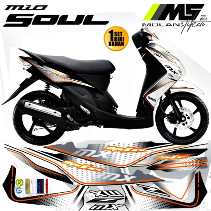 สติ๊กเกอร์รูปลอก Striping Variation Mio Soul คาร์บูเรเตอร์ 2006-2012 - Mio Soul 115 - Mio Soul Old/O