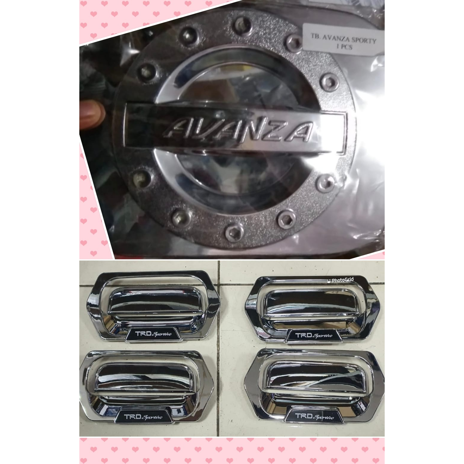 Avanza VVTI Chrome TRD รุ่นด้านนอกฝาครอบถัง Handle Package
