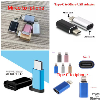 อะแดปเตอร์แปลง Android OTG Micro USB Type c USB 3.0 เป็น Type c และ iphone Type c เป็น Mirco