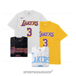 เสื้อยืดบาสเก็ตบอล ลาย LA Lakers Los Angeles Lakers Anthony Davis No 3 สําหรับผู้ชาย และผู้หญิง