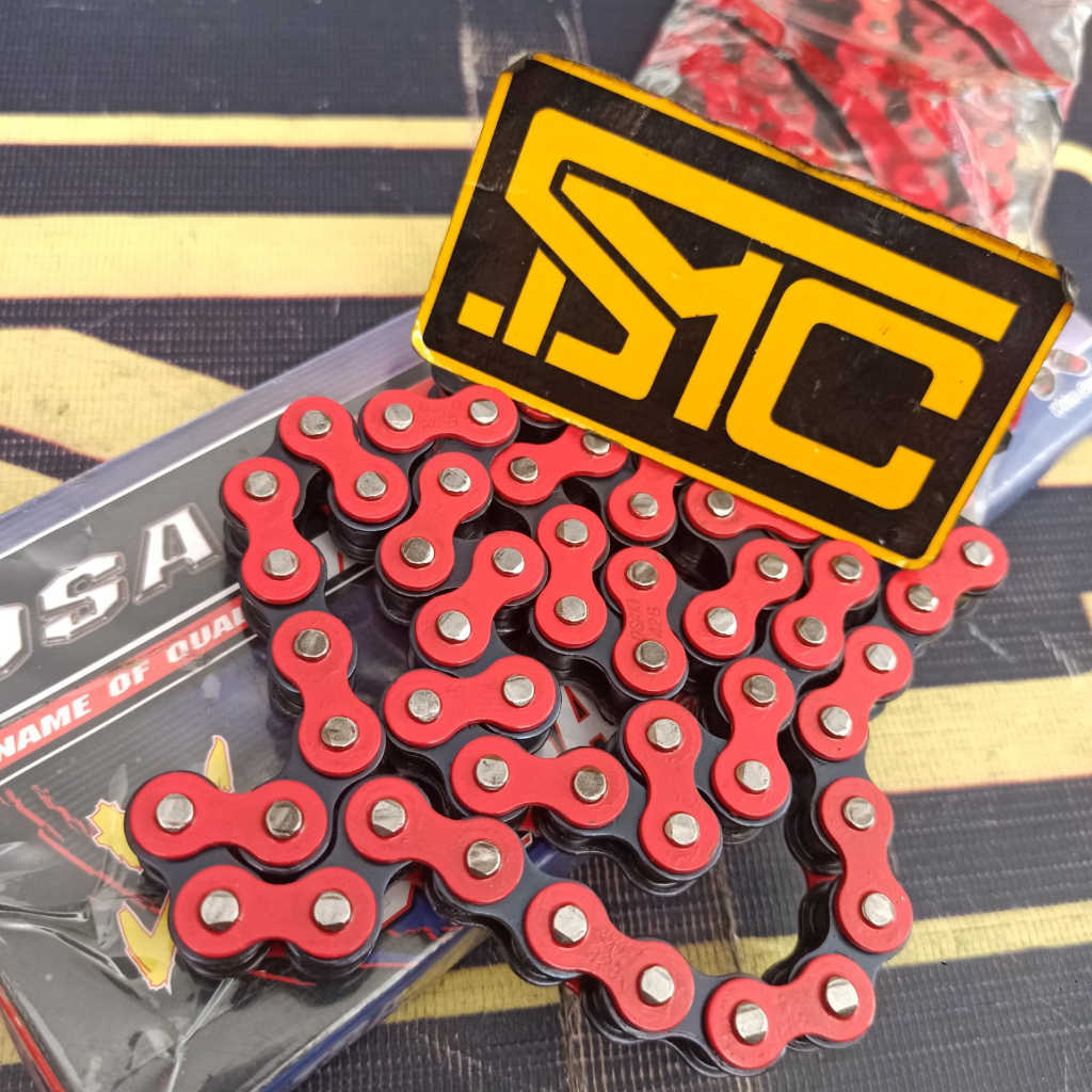 MERAH OSAKI โซ่แดง 428 130L / โซ่มอเตอร์ไซค์ 428-130L