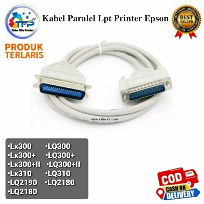 สายเคเบิลขนาน LPT เครื่องพิมพ์ Epson Lx310 LQ310 Lx300+ll LQ300+ll Lx300+ LQ300+ Lx300 LQ300 LQ2190 