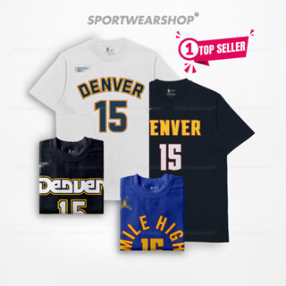 เสื้อยืด ลายบาสเก็ตบอล Denver Nuggets Nikola Jokic No 15 สําหรับผู้ชาย ผู้หญิง