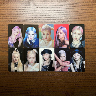 การ์ดรูปภาพ BLACKPINK PC ของแท้ 1 ชุด บรรจุ 10 ปี สีชมพูดํา นิทรรศการ ROSE JENNIE 2 ชุด