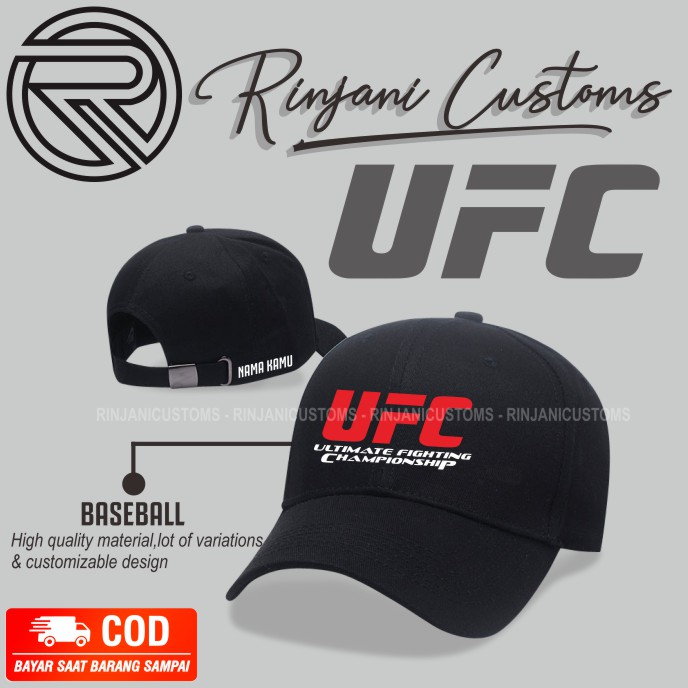 UFC BASEBALL CAP - ULTIMATE FIGHTING CHAMPIONSHIP CAP - COOL UFC MMA BASEBALL CAP