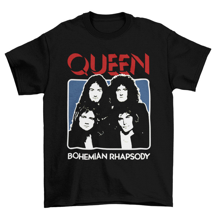 เสื้อยืดวงผู้ชาย Tomoink Queen - Bohemian Rhapsody