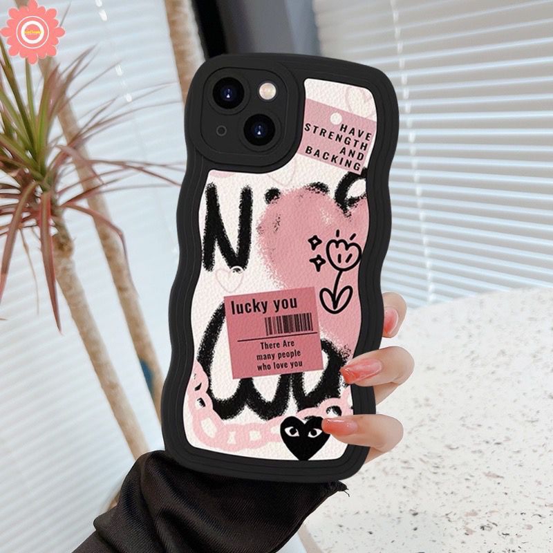 K023 SOFT CASE น่ารัก CORRUGATED LOVE VIVO Y02 Y02T Y02S Y12 Y15 Y17 Y20 Y20i Y20S Y12S Y21 Y21S Y21