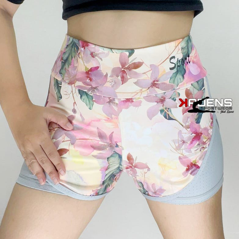 Hotpants ZUMBA ผู้หญิง 100% STRETCH & THICK MATERIAL-ZUMBA กางเกงร้อนของผู้หญิง-กางเกงร้อนของผู้หญิง