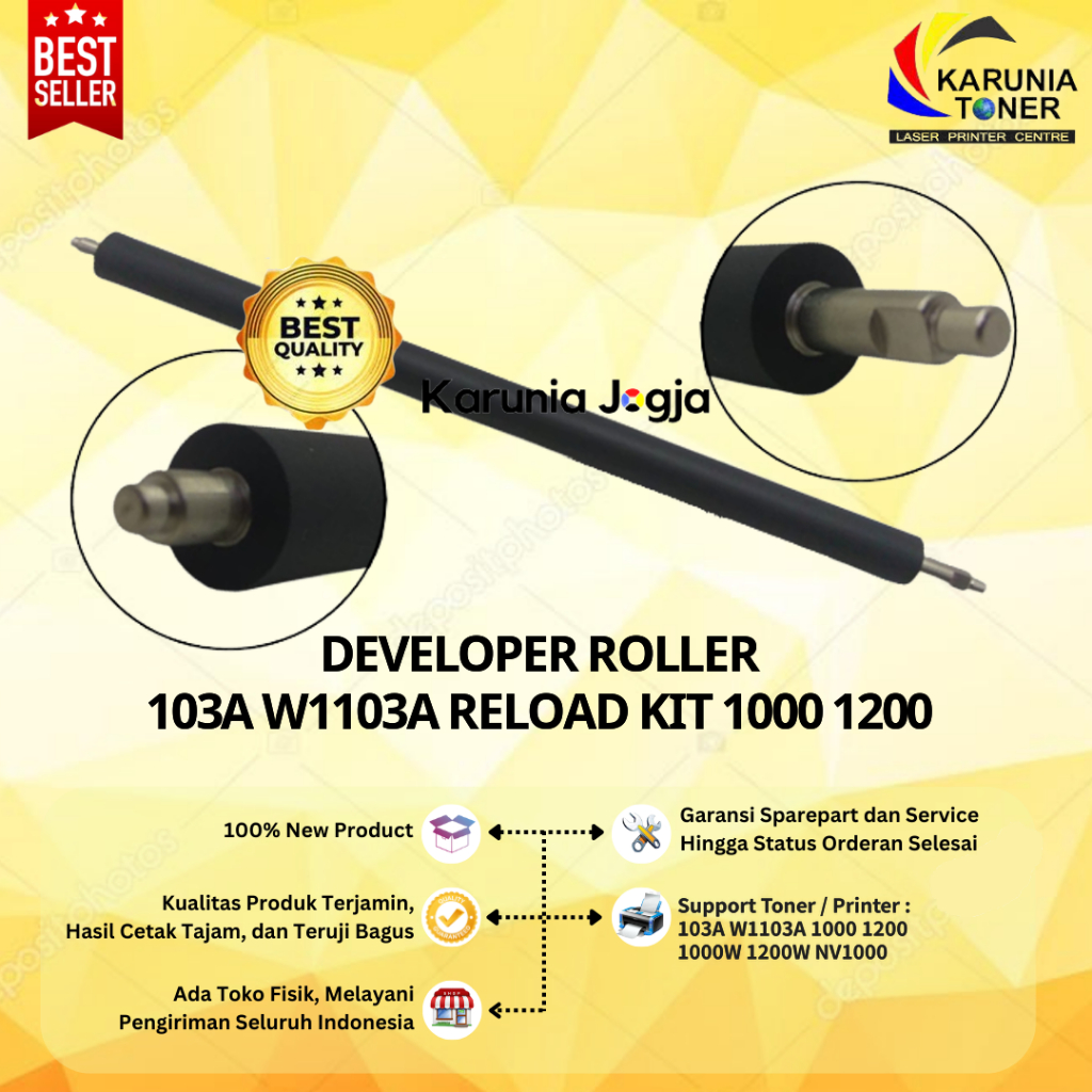 Developer Roller 104A W1104A Neverstop Laser 1000w MFP-1200w 103A 1200w W1103A