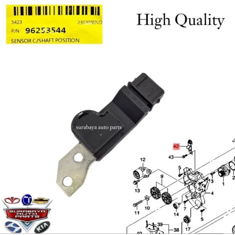CMP Camshaft Noken As Chevrolet Kalos Lova Estte Magnum Sensor
