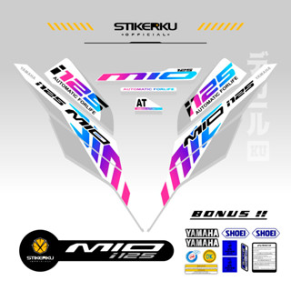 สติกเกอร์พรีเมี่ยม สําหรับ Yamaha MIO I 125 STOCK DECAL COMBO Edition 1 2015 2016 2017 2018 2019 2020 STRIPING MIO M3 Z 125