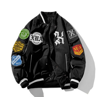 เสื้อแจ็กเก็ตเบสบอล Dhozen Varsity Xua A423