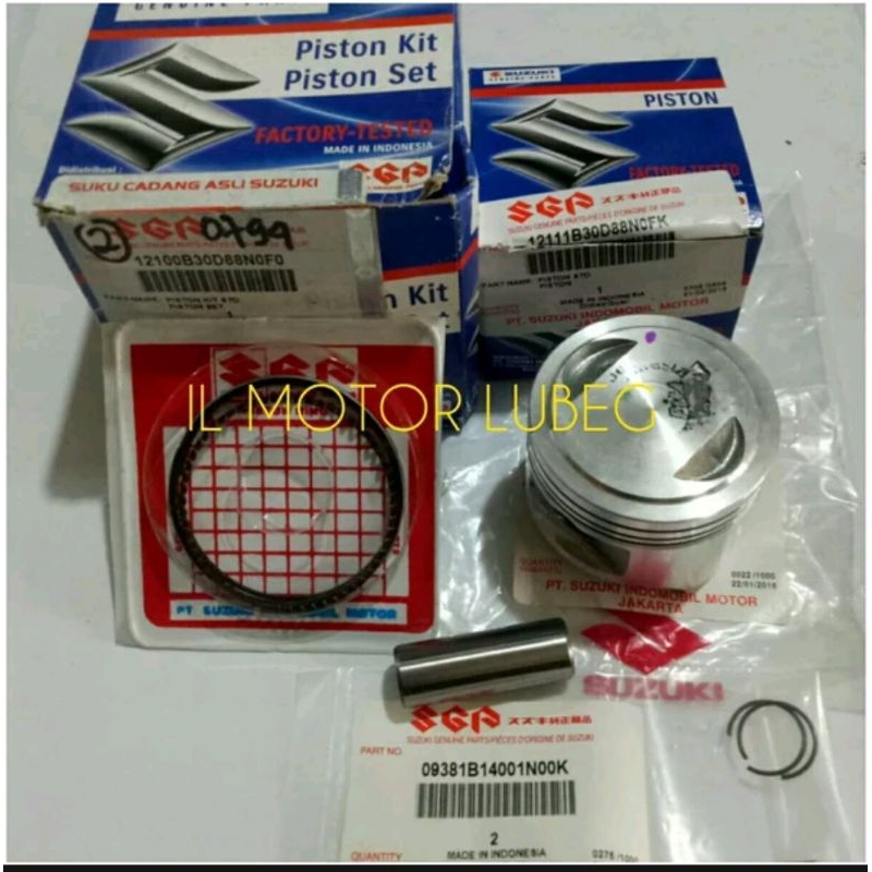 PISTON ชุด STD 50 100 RING PISTON ชุด 0.50 1.00 ต้นฉบับ SUZUKI SMASH - SHOGUN 110 - SHOGUN 125 SP - 