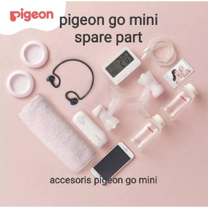 Pigeon go mini อะไหล่เครื่องปั๊มนม pigeon go mini อะไหล่เครื่องปั๊มนม วาล์วนม ถ้วยนุ่มช่องทาง ร่างกา