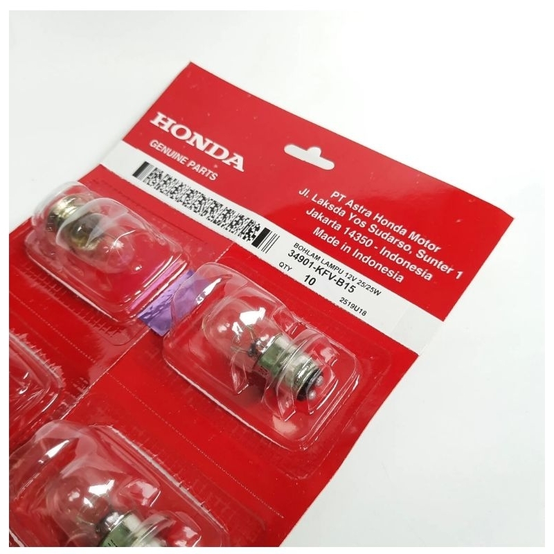 หลอดไฟหน้าฮอนด้า AHM 12v 25watt หลอดไฟหน้า 34901-KFV-B51