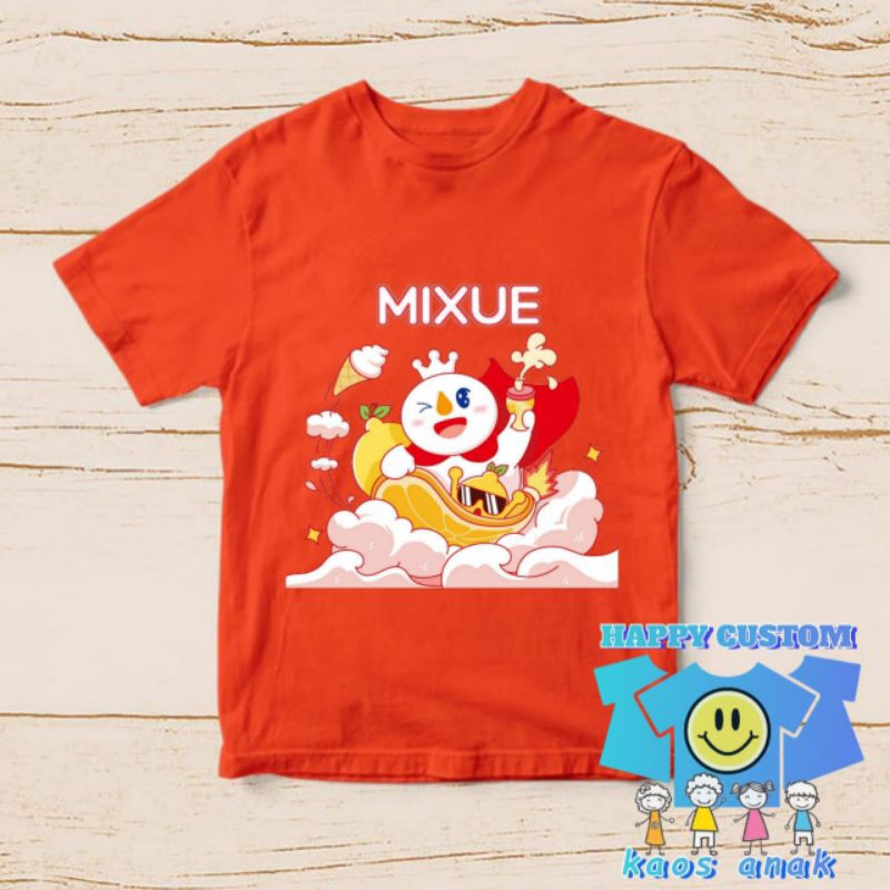 เสื้อยืดเด็ก ice Mixue น่ารักและน่ารัก