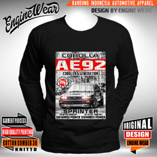 เสื้อยืด ลาย corolla twincam toyota corolla AE 92 สําหรับยานยนต์