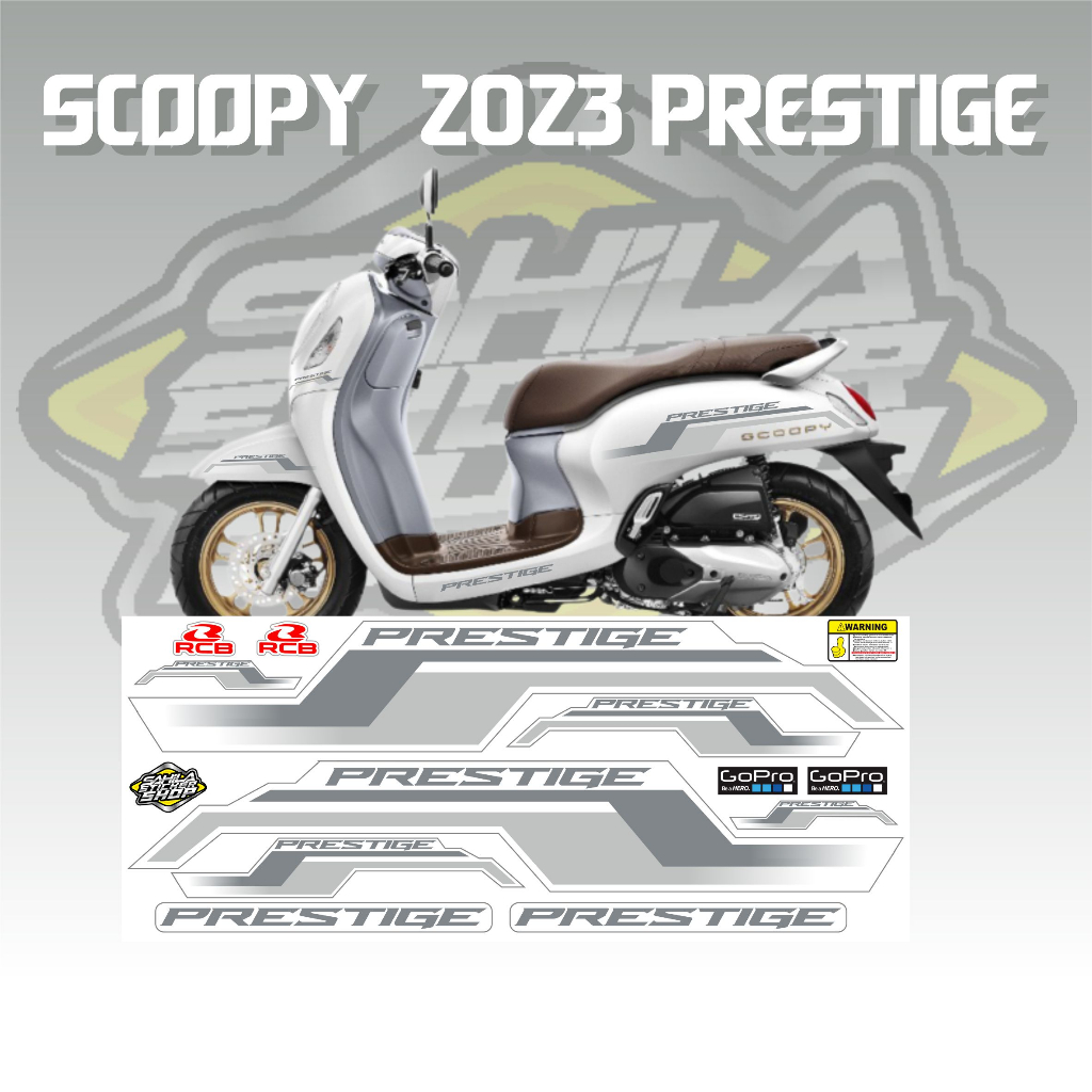 Striping The PRESTIGE 2023 PRESTIGE 01 - สติ๊กเกอร์มอเตอร์ไซค์ยอดนิยมที่สุด