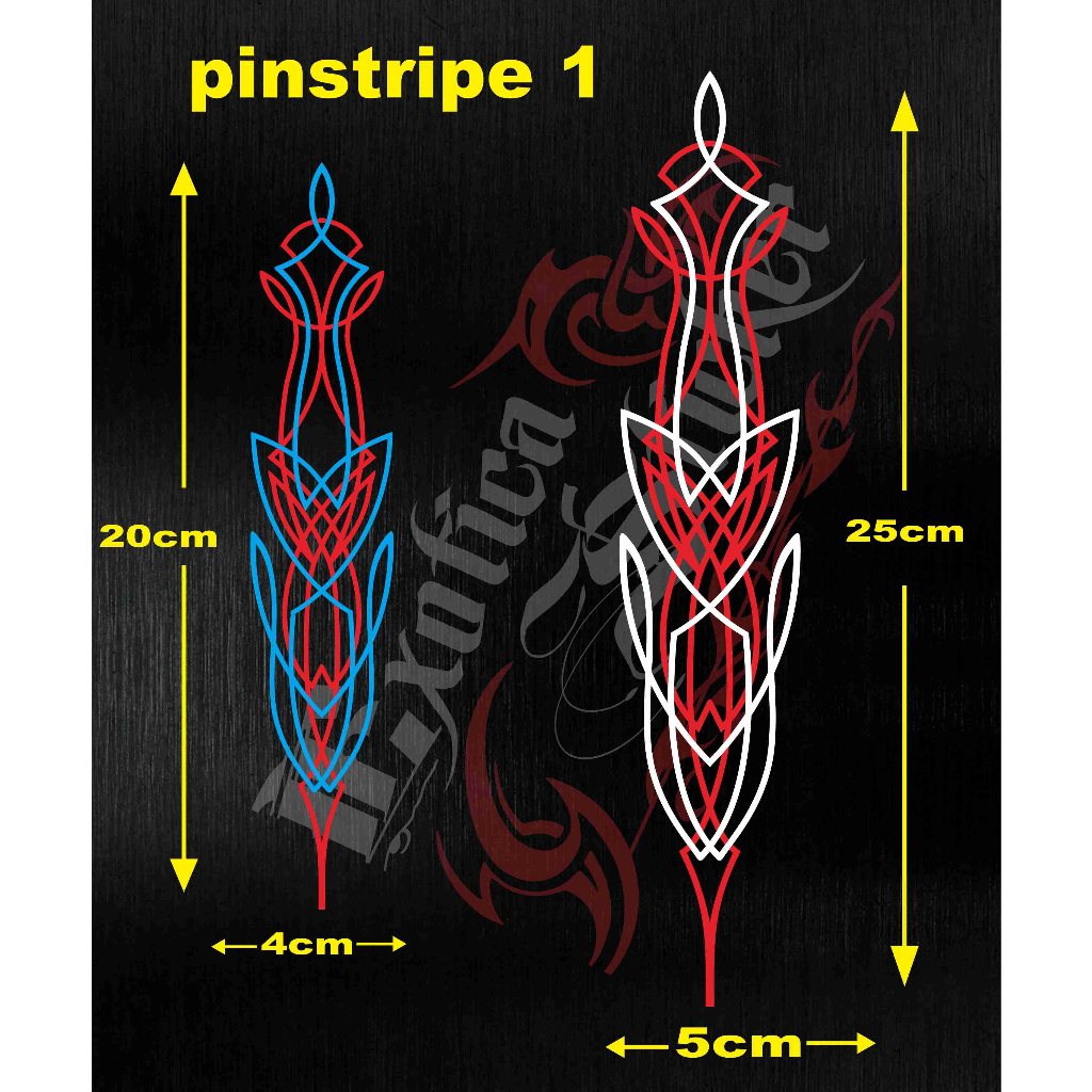 Pinstriping 1 lis สติ๊กเกอร์ตัดมอเตอร์