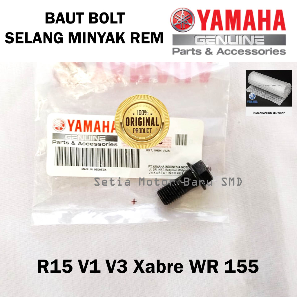 Original Yamaha R15 V1 V3 Xabre WR 155 สลักเกลียวท่อน้ํามันเบรก