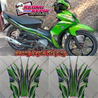 สติกเกอร์ตกแต่งรถจักรยานยนต์ สีเขียว สําหรับ Yamaha JUPITER Z1 2012