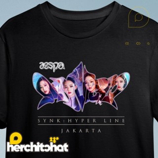 เสื้อยืด ทรงปกติ - AESPA Synk Hyper Line Tour Unofficial