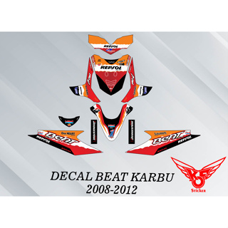 สติกเกอร์คาร์บูเรเตอร์ สําหรับ HONDA BEAT 2008-2012 REPSOL