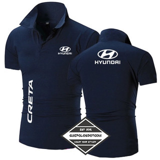 เสื้อโปโล คอปก พิมพ์ลาย HYUNDAI CRETA - 02 MOTOR 2