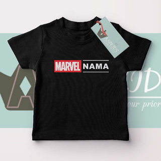 เสื้อยืด ลาย Marvel สําหรับเด็ก และผู้ใหญ่ (1 คํา)