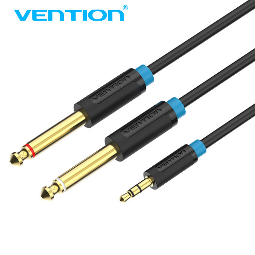 Vention Aux Splitter Cable 3.5mm Male to 2x 6.5mm Male Mic 2M, 3M, 5M