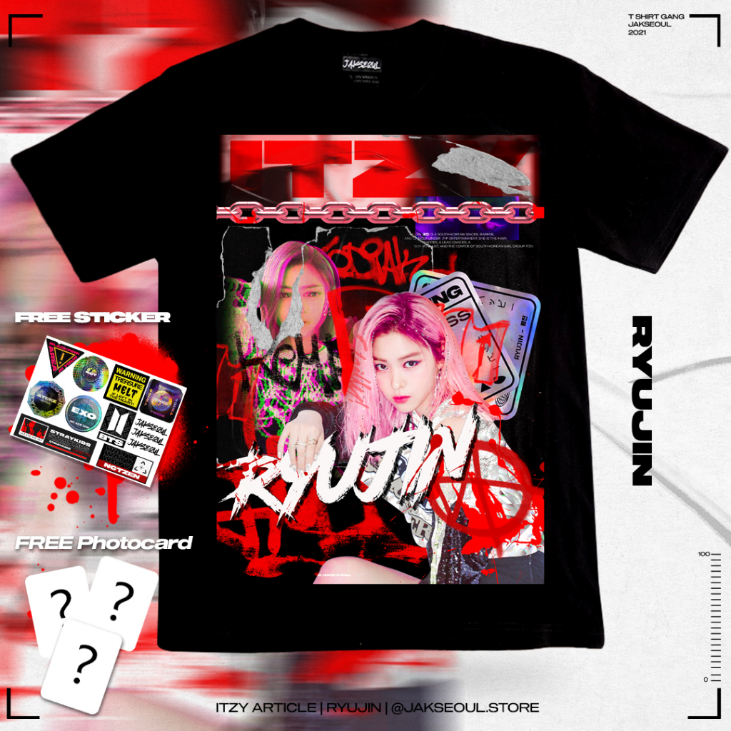 เสื้อยืด ITZY Ryyujin โดย Jakseoul