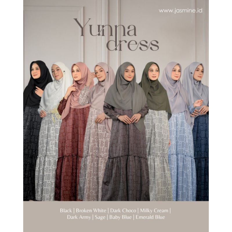 JASMINE BY LIDIA HADIWINOTO/ชุดUNA BY JASMINE/YUNNA DRESS JASMINE/GAMIS BUSUI/DRESS BY JASMINE/GAMIS