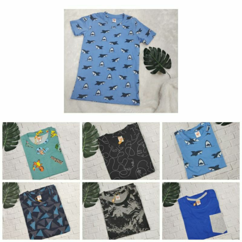 KATUN Passion Flower เสื้อยืดผ้าฝ้ายเนื้อนุ่มสําหรับเด็กผู้ชายลายตัวละคร