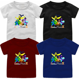 เสื้อท็อป ลาย Rainbow Firends Chapter 2 สําหรับผู้ใหญ่ อายุ 1-12 ปี ไซซ์ S-5XL