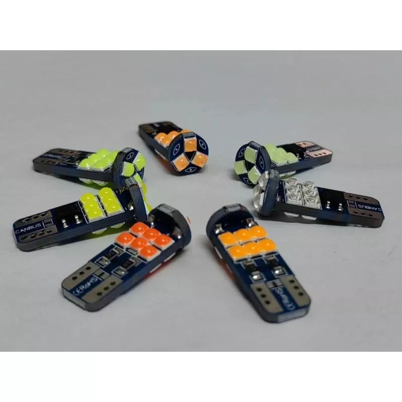 T10 ไฟ LED 15SMD DUSK SEN จานรถยนต์ไม่มี SEN DAJJAL 15 SMD