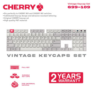 Cherry MX ชุดปุ่มกดคีย์บอร์ด สไตล์วินเทจ G99-109-EU-ZUB-01