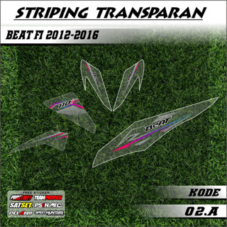 Beat FI OLD STRIPING 2012-2016 ลิสต์แปรผันมอเตอร์ แบบใส ดีไซน์มินิมอล รหัส 02