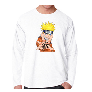 เสื้อยืดแขนยาว พิมพ์ลาย Dtf NARUTO แฟชั่นสําหรับผู้ชาย