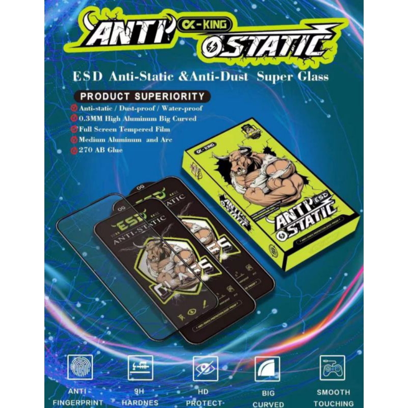 ANTI SCRATCH ANTI STATIC ESD GLASS สําหรับ OPPO A53 y33 y33S